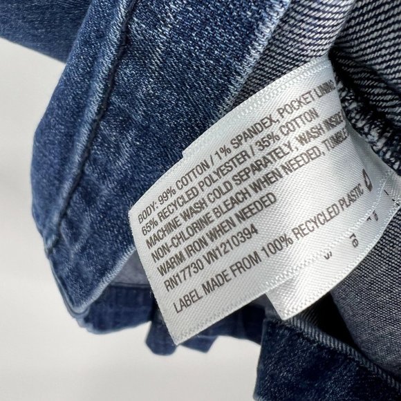 Universal Thread Denim Dress Blue Jean Sleeveless Pockets - Picture 11 of 11